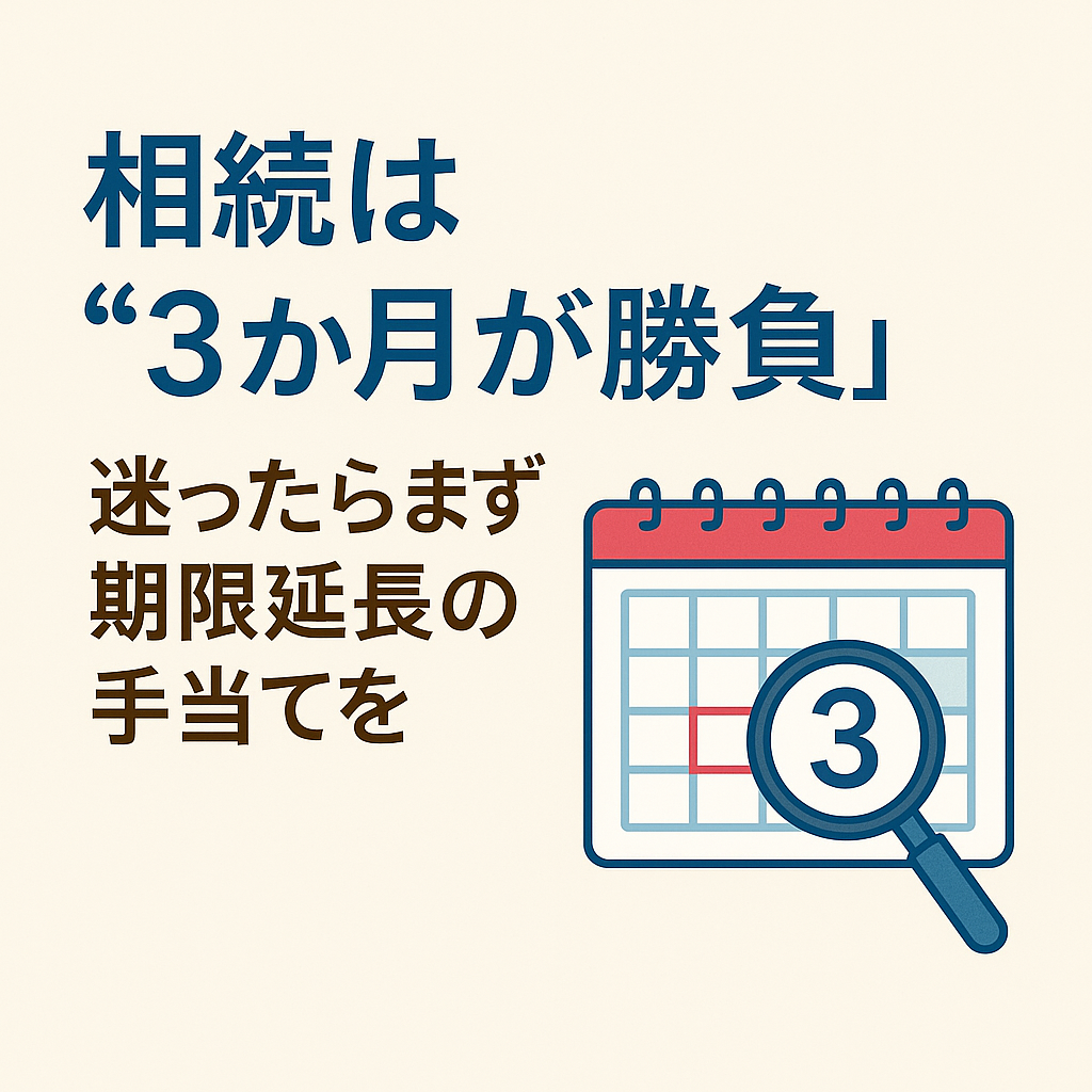 相続放棄の期限は3ヶ月|迷わないための手続き順